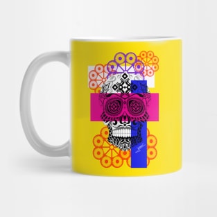 the magnum in skeleton portrait ecopop Mug